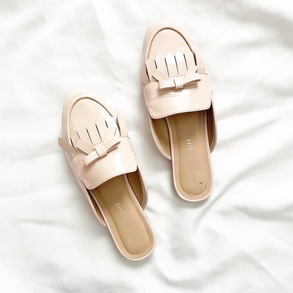Madden Girl Shoes - EXTRA 50% OFF!! Madden Girl Qwen Pink Patent Loafer Mules